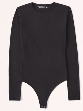 Abercrombie & Fitch Black Crewneck Top